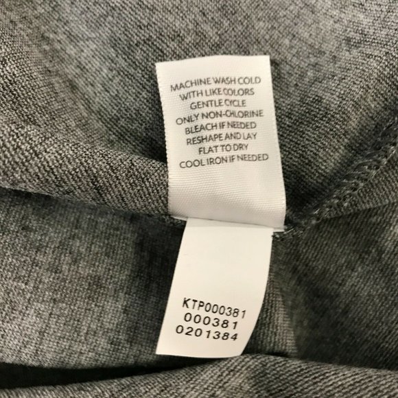 J. Jill Womens 3/4 Sleeve Round Neck Dark Gray Ponte Tunic Jersey Top Size XS - Picture 5 of 7